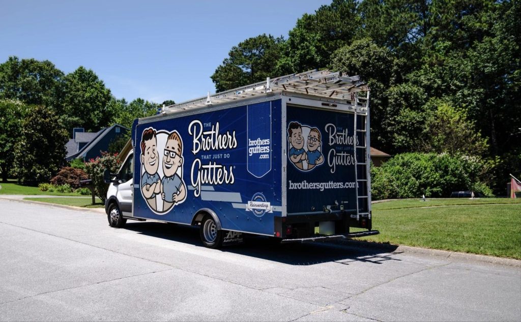 The Northeast Atlanta box truck on a neighborhood street